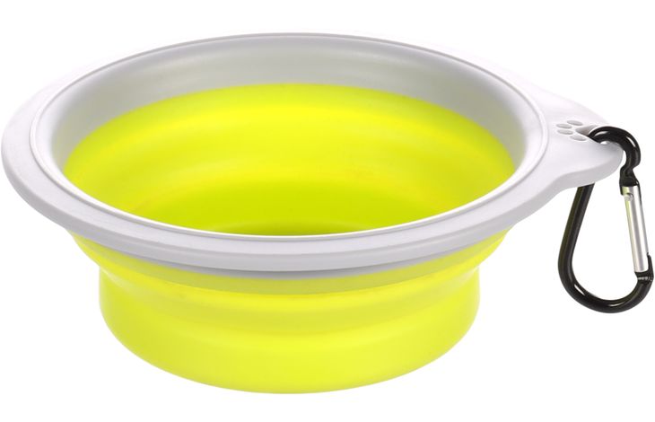 Flamingo Feeding and drinking bowl Bubo Round Green & Grey