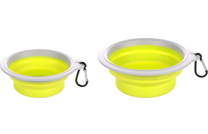 Flamingo Feeding and drinking bowl Bubo Round Green & Grey