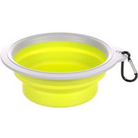 Flamingo Feeding and drinking bowl Bubo Round Green & Grey