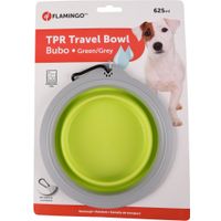 Flamingo Futter- und Trinknapf Bubo Rund Grün & Grau
