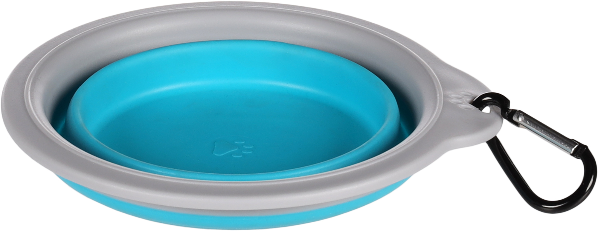 Flamingo Feeding and drinking bowl Bubo Round Blue & Grey