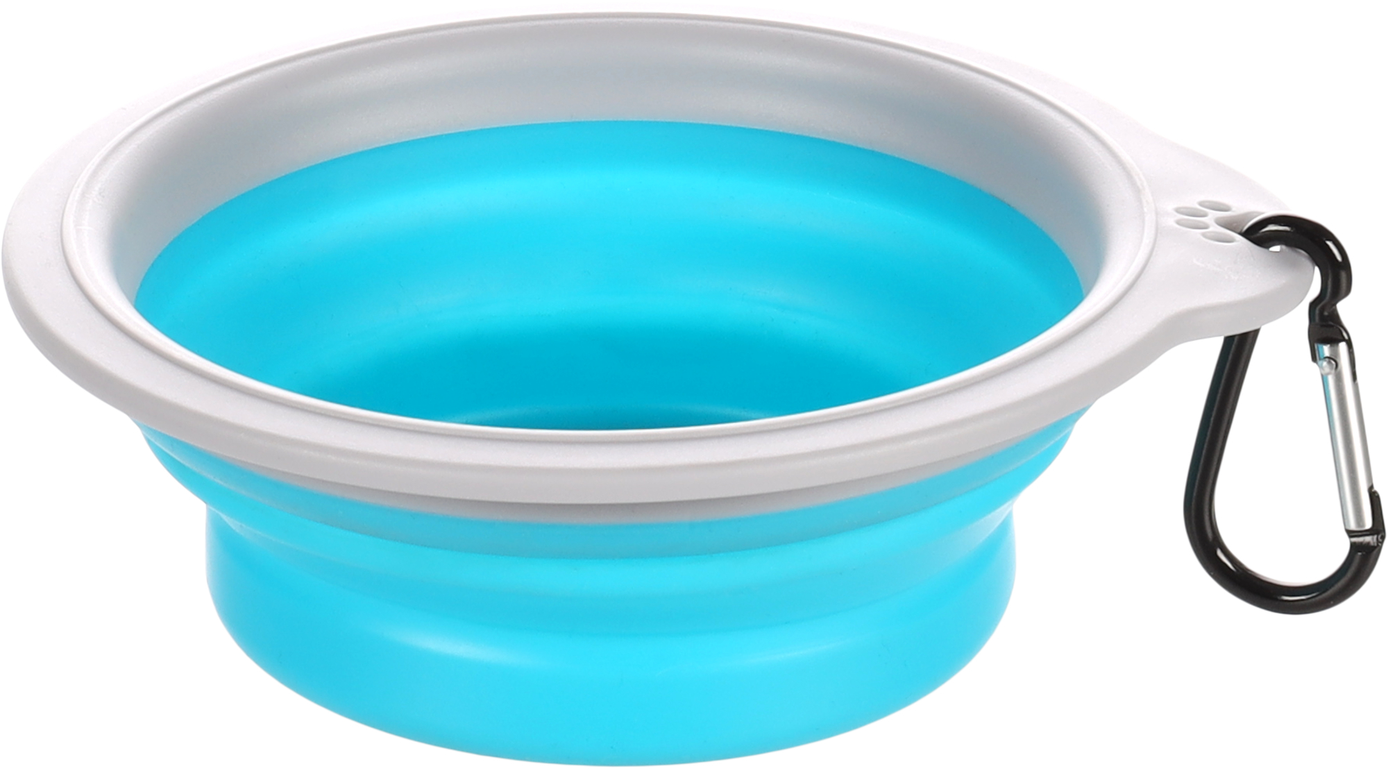 Flamingo Feeding and drinking bowl Bubo Round Blue & Grey