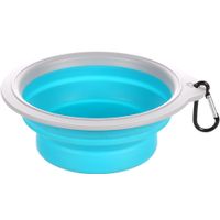 Flamingo Feeding and drinking bowl Bubo Round Blue & Grey