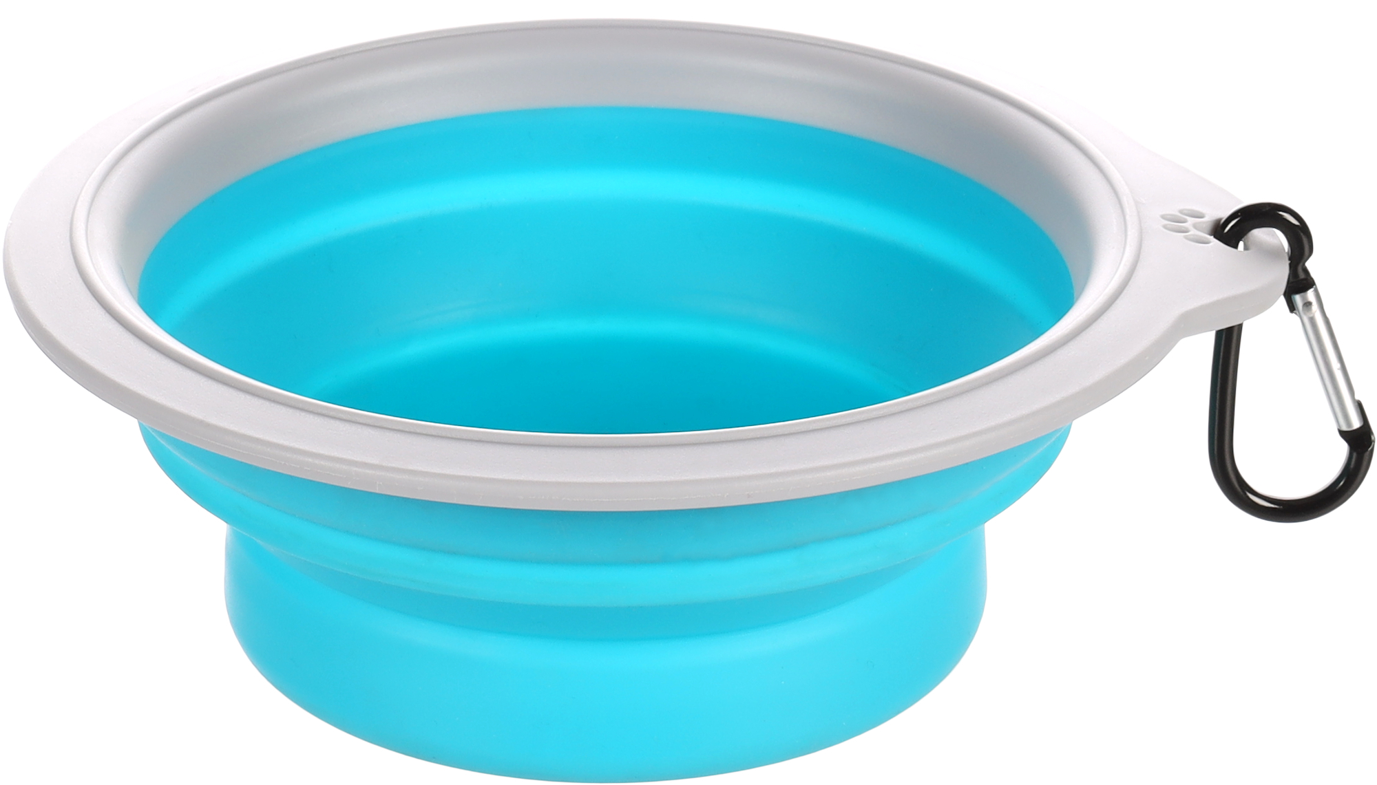 Flamingo Feeding and drinking bowl Bubo Round Blue & Grey