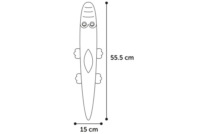 Flamingo Giocattolo Lana Coccodrillo Verde