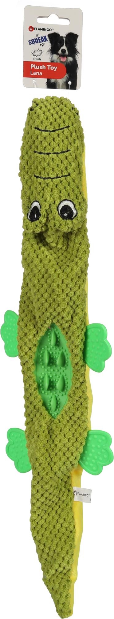 Flamingo Giocattolo Lana Coccodrillo Verde