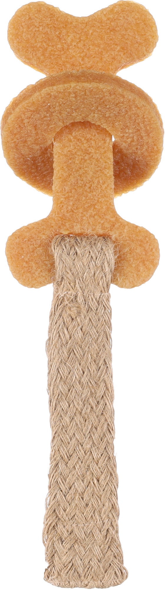 Flamingo Toy Guma Bone with rope Brown