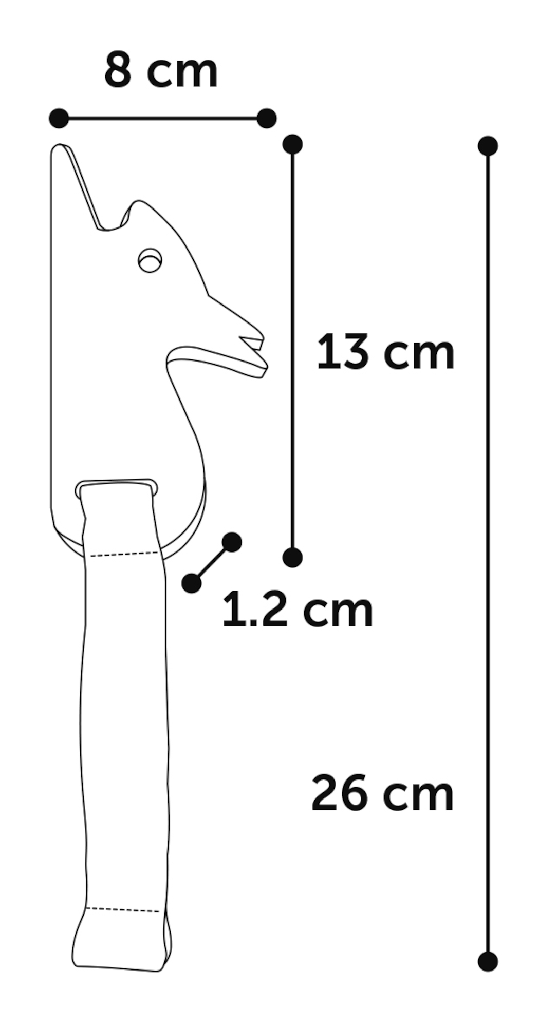 Flamingo Toy Guma Rabbit with rope Brown