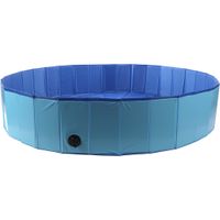 Flamingo Zwembad Splatter Rond Blauw