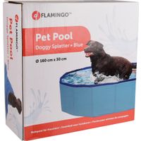 Flamingo Zwembad Splatter Rond Blauw