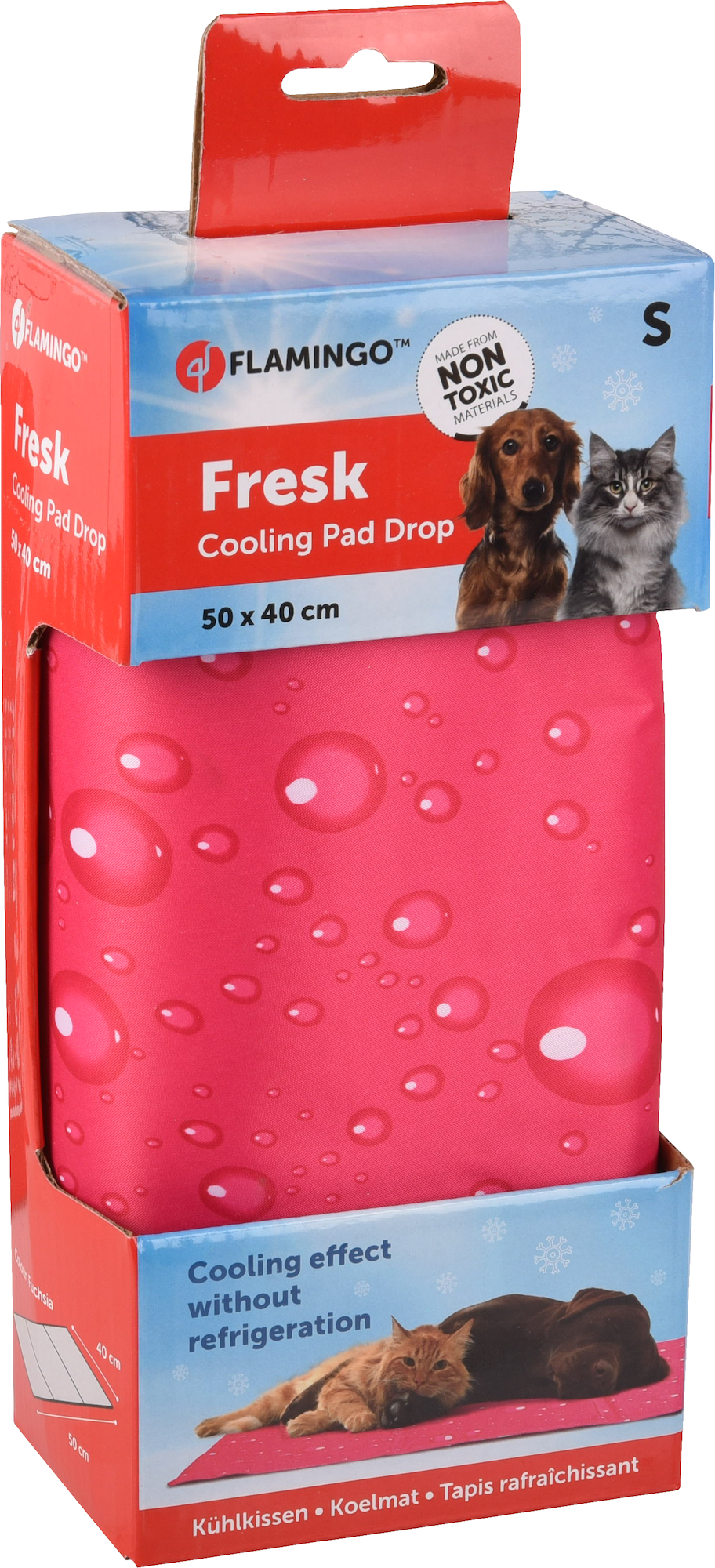 Flamingo Cooling pad Fresk Drop Rectangle Fuchsia
