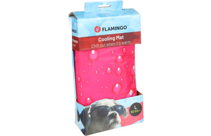 Flamingo Koelmat Drop Rechthoekig Fuchsia