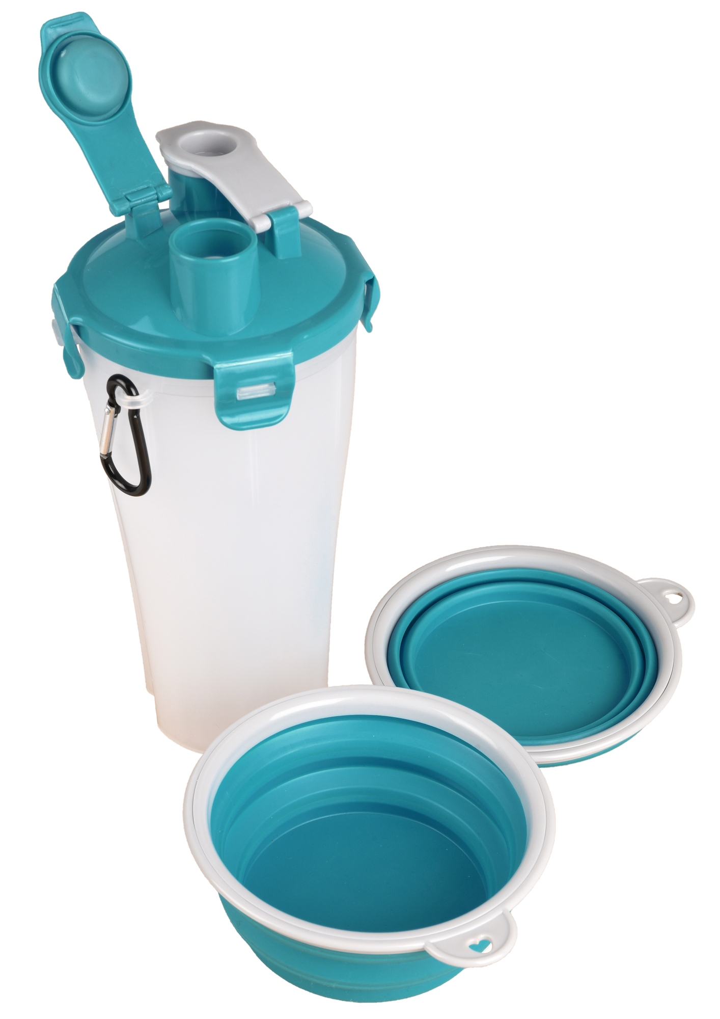 Flamingo Traveling cup Trinka Turquoise & Light grey