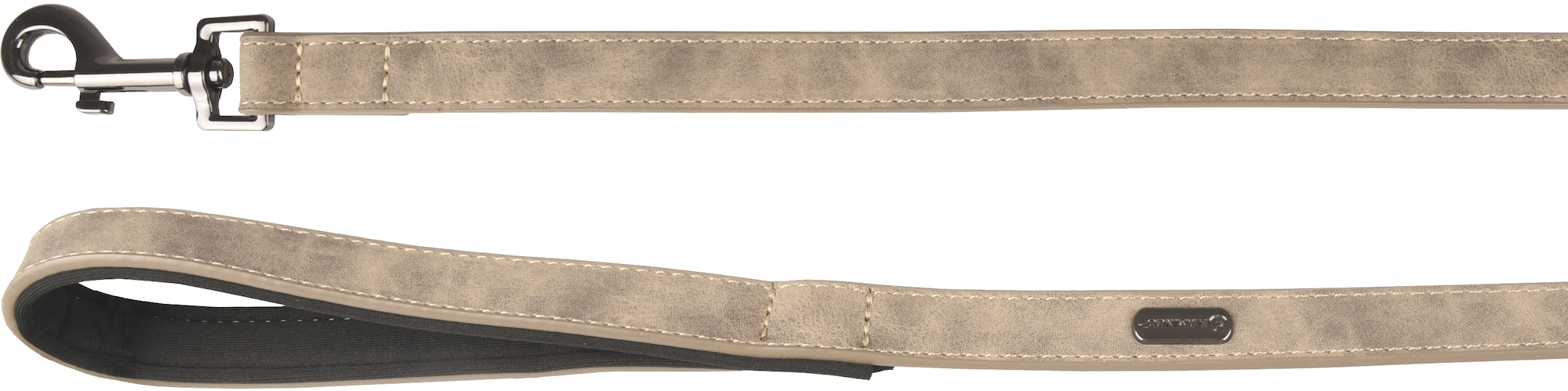 Flamingo Leash With neoprene Delu Taupe
