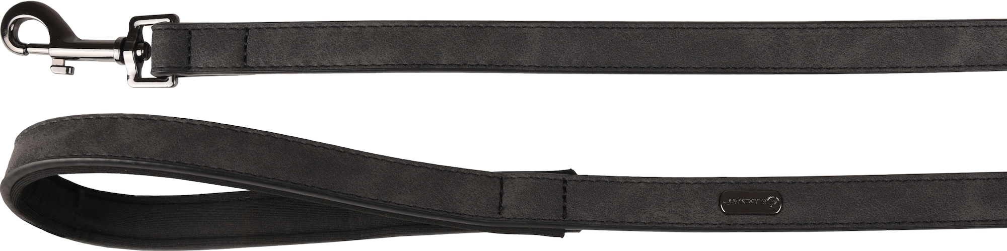 Flamingo Leine Mit Neopren Delu Schwarz
