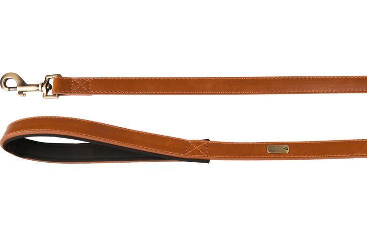 Flamingo Leine Mit Neopren Lyabo Cognac