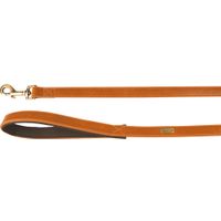 Flamingo Leash With neoprene Lyabo Cognac