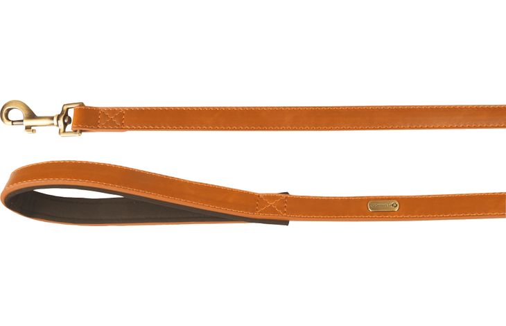 Flamingo Leine Mit Neopren Lyabo Cognac