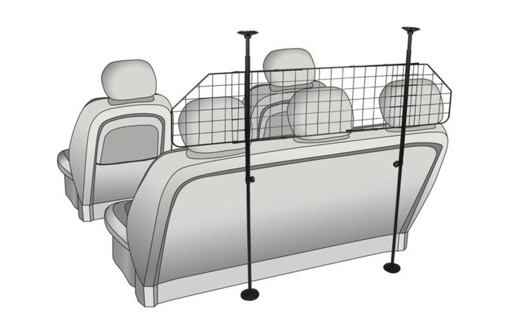 Flamingo Car safety grid Hula Black