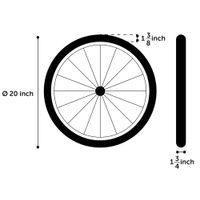 Flamingo Vervangwiel voor fietskar Juliette