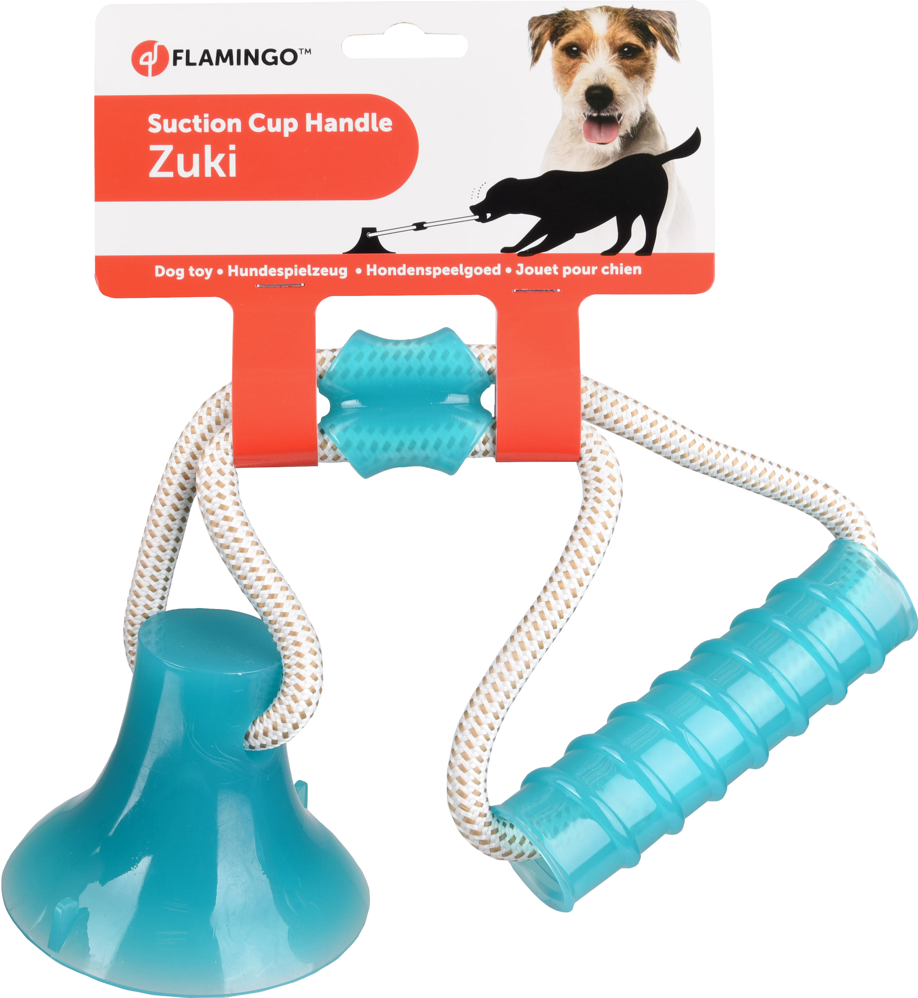Toy Zuki Lever and suction cup with rope Turquoise | 520464
