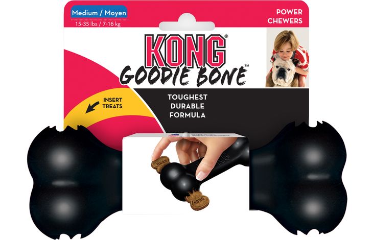 Kong® Kong® Juguete Extreme Goodie Bone™ Negro Hueso