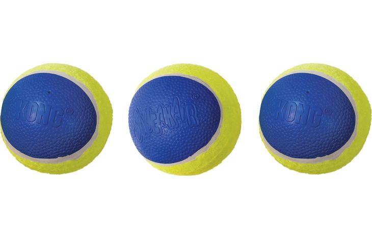 Kong® Kong® Speelgoed SqueakAir® Ultra Bal Geel & Blauw