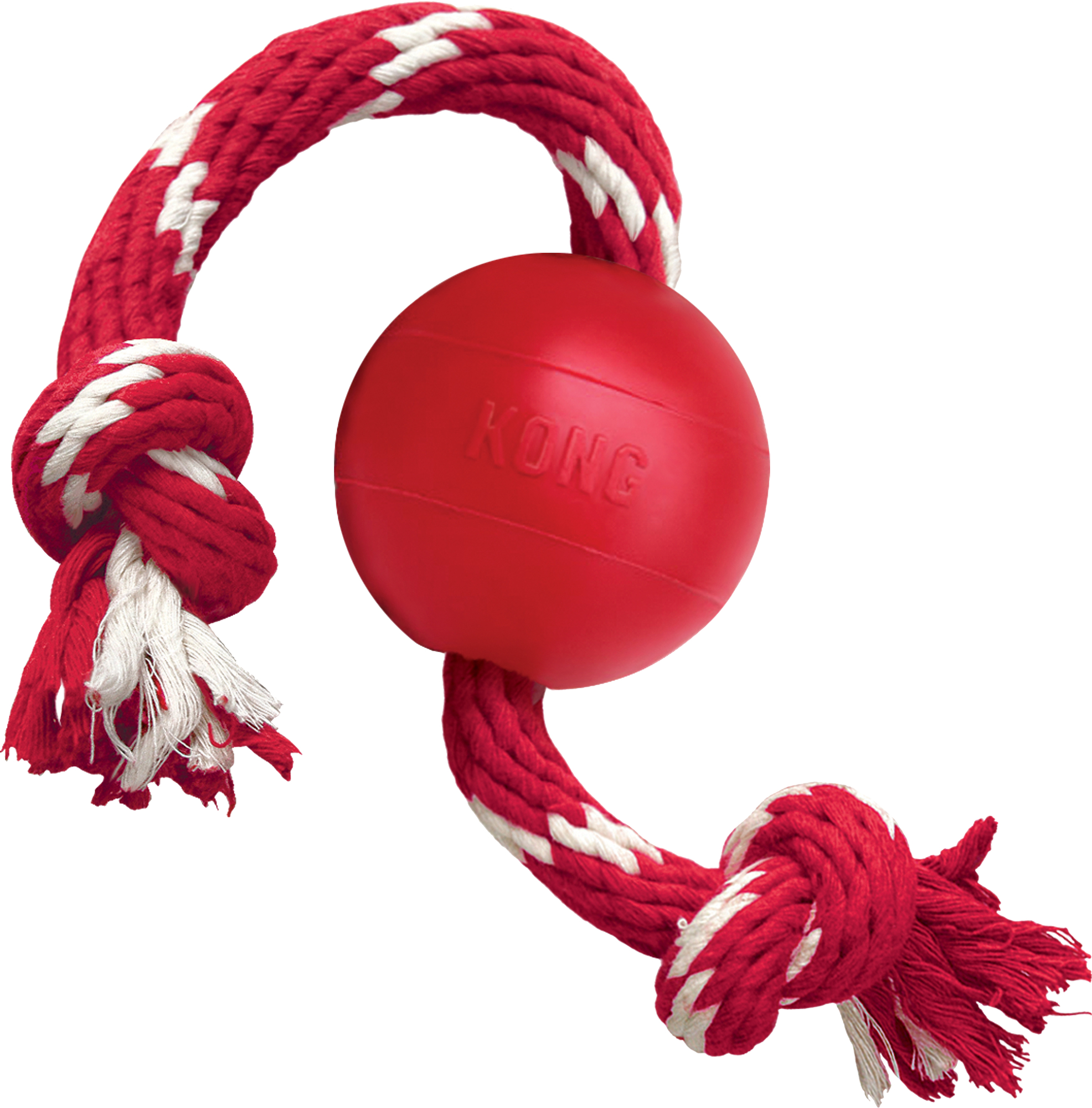 Kong® Kong® Toy Ball with rope Red
