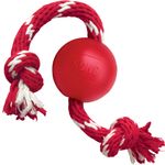Kong® Jouet Ball avec corde Rouge