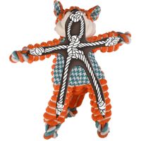 Kong® Kong® Speelgoed Knots Floppy Vos met touw Oranje