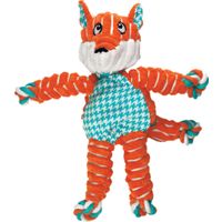 Kong® Kong® Speelgoed Knots Floppy Vos met touw Oranje