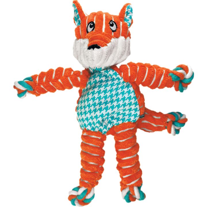 Kong® Toy Knots Floppy Orange Fox 520475 Flamingo Pet Products