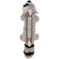 Kong® Kong® Speelgoed Knots Scrunch Wasbeer met touw Grijs
