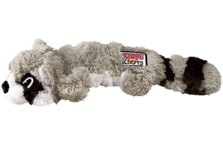 Kong® Kong® Speelgoed Knots Scrunch Wasbeer met touw Grijs