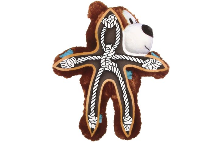 Kong® Kong® Speelgoed Knots Wild Beer met touw Meerdere kleuren