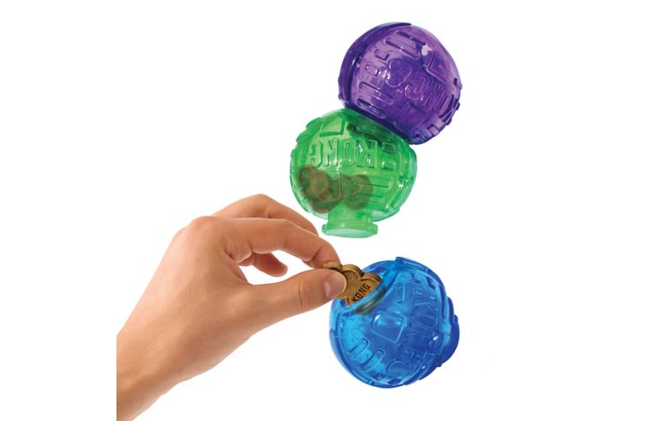 Kong® Kong® Speelgoed Lock-It Meerkleurig TPR Bal