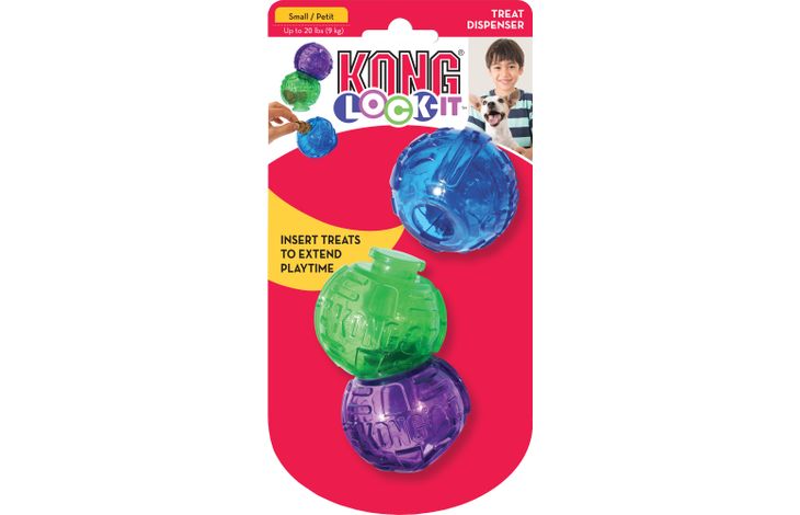 Kong® Kong® Spielzeug Lock-It Mischung TPR Ball