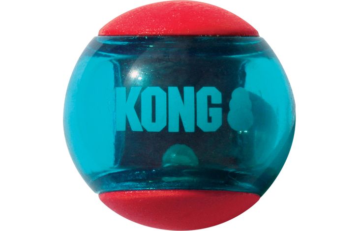 Kong® Kong® Speelgoed Squeezz® Bal Rood & Blauw