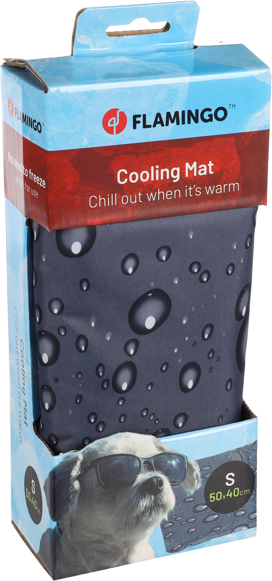Flamingo Cooling pad Drop Rectangle Grey