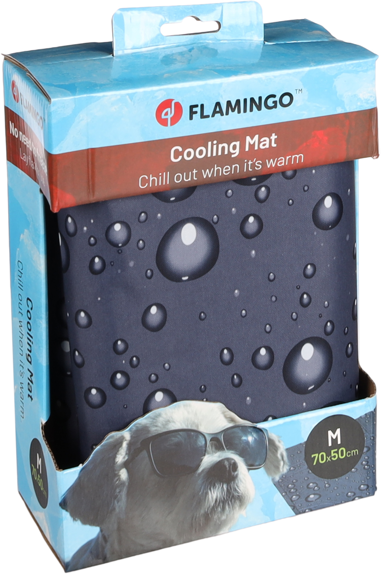 Flamingo Cooling pad Drop Rectangle Grey
