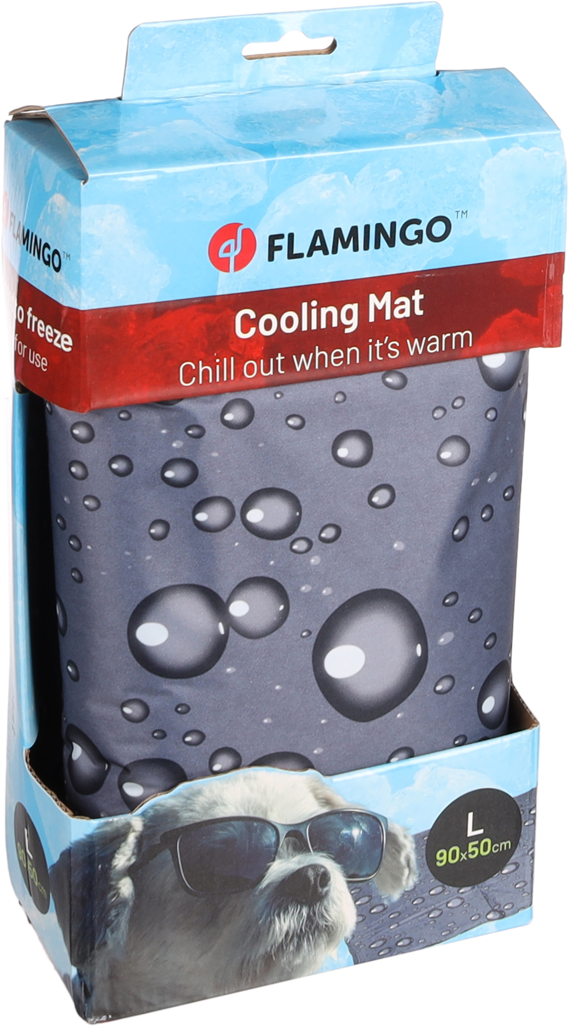 Flamingo Cooling pad Drop Rectangle Grey