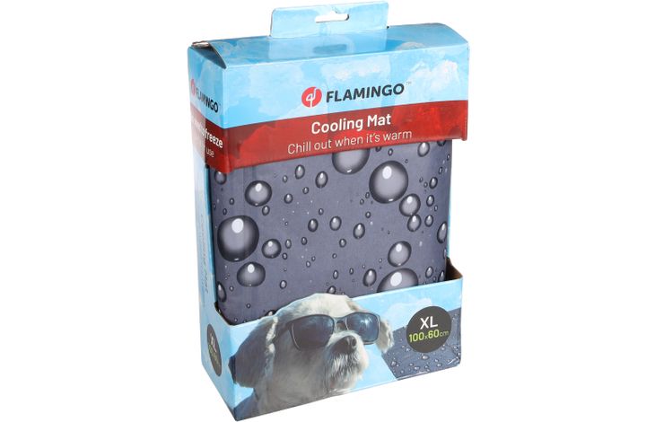 Flamingo Koelmat Drop Rechthoekig Grijs
