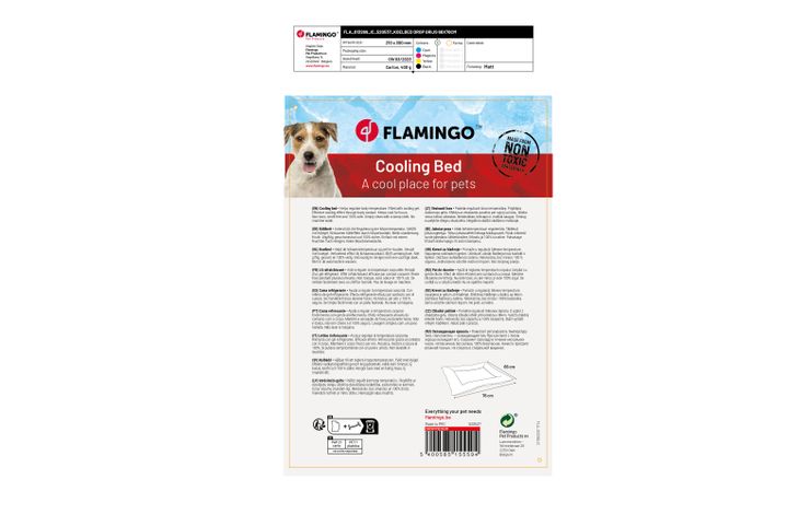 Flamingo Koelbed Drop Rechthoekig Grijs