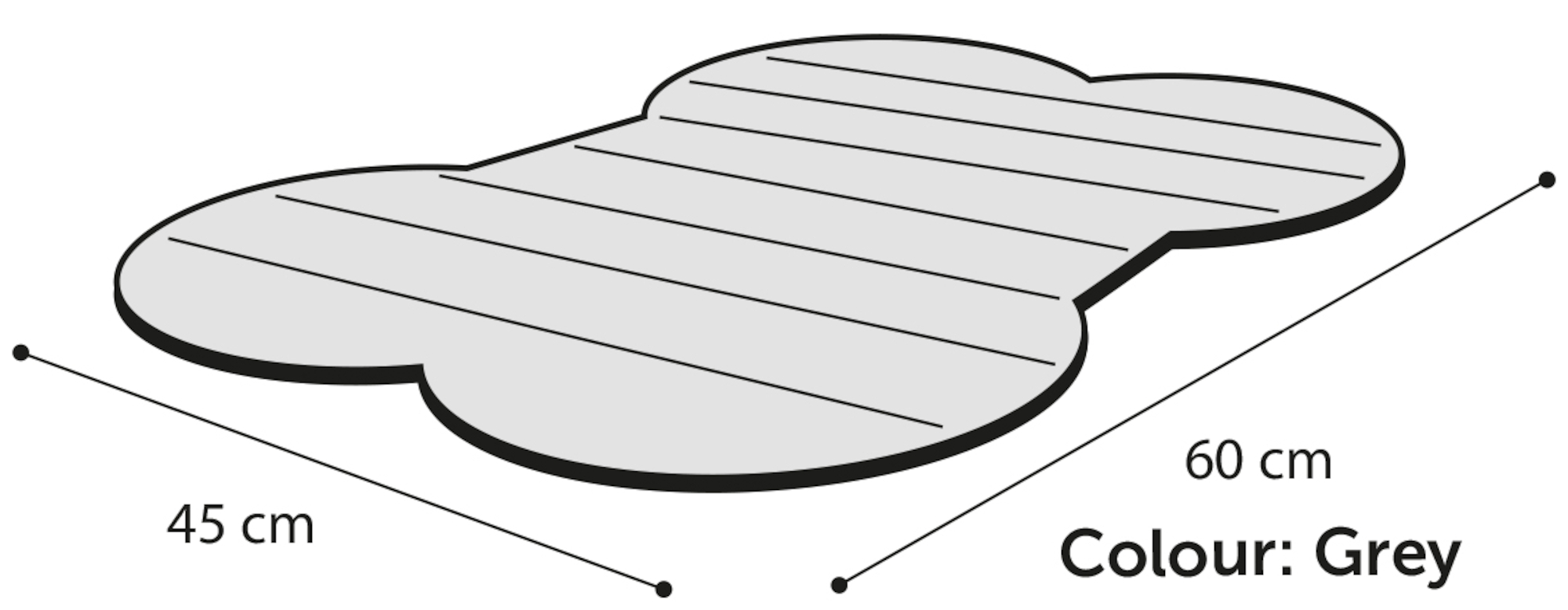 Flamingo Cooling pad Fresk Drop Bone Grey