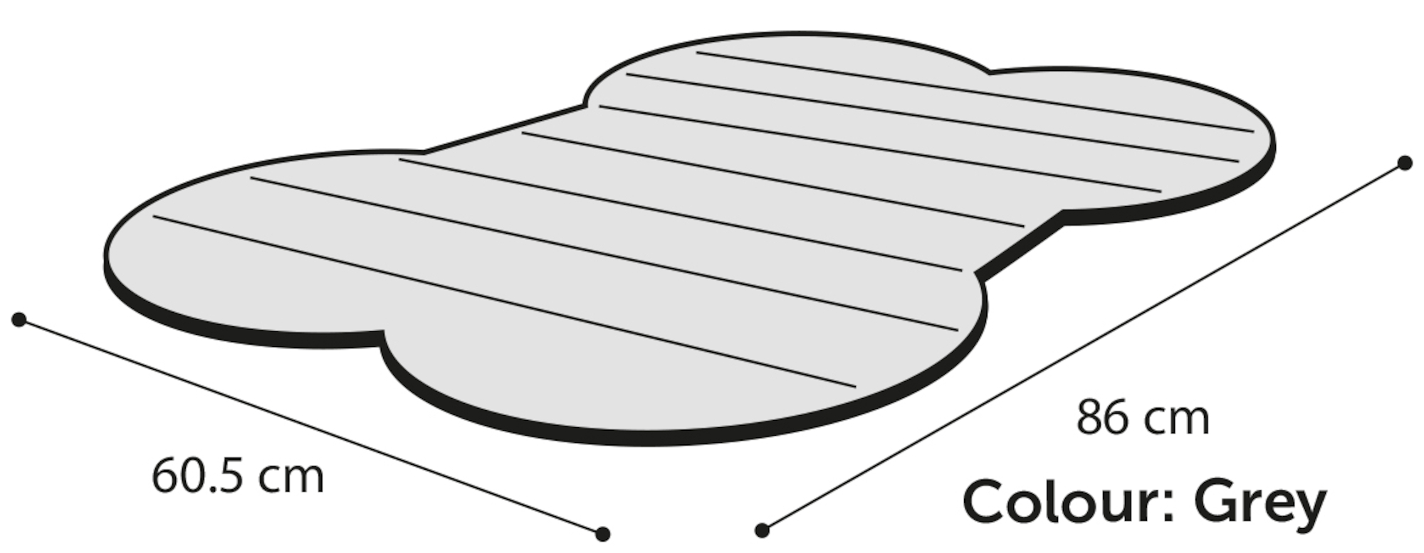 Flamingo Cooling pad Fresk Drop Bone Grey