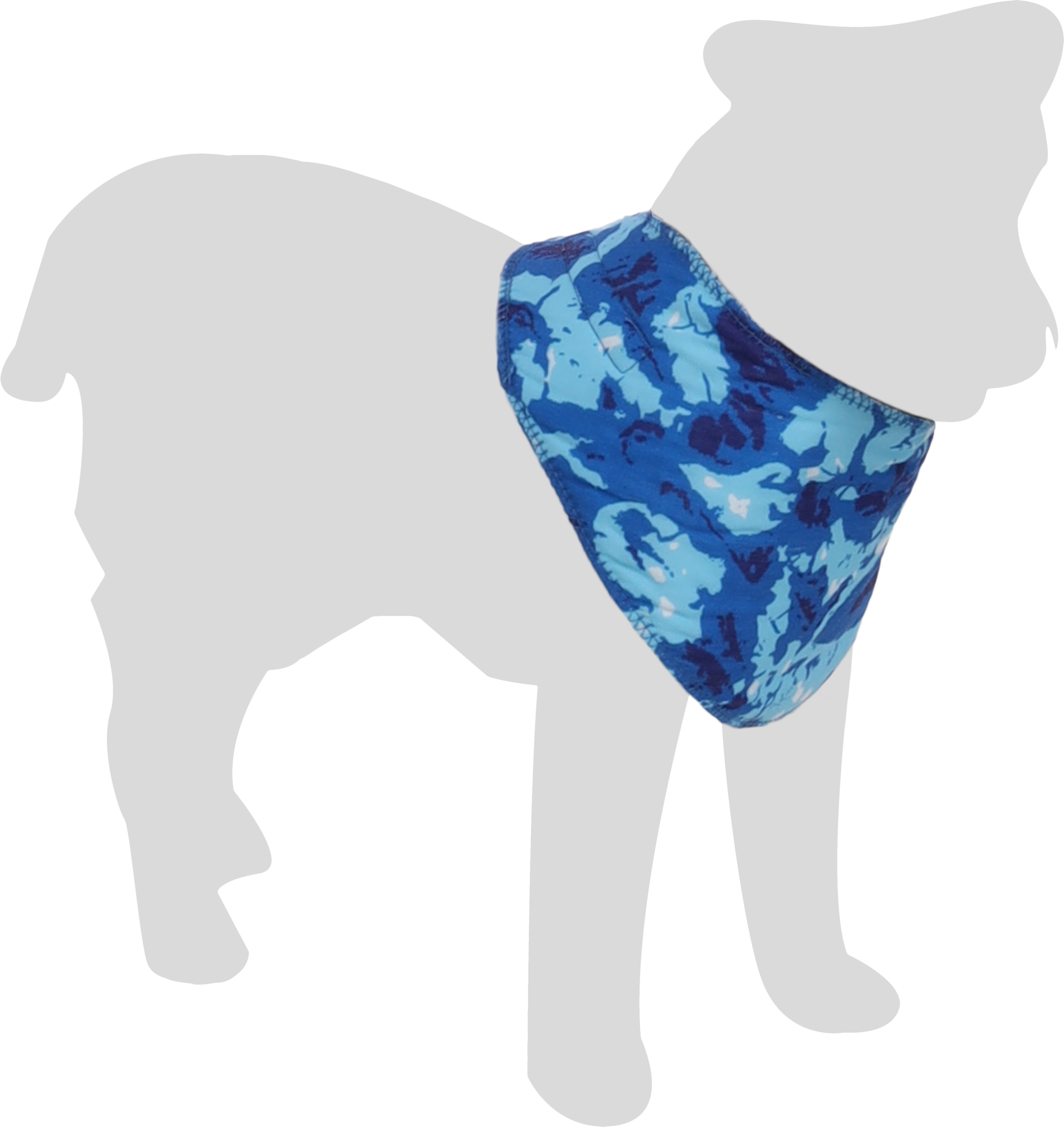 Flamingo Cooling bandana Vrio Blue