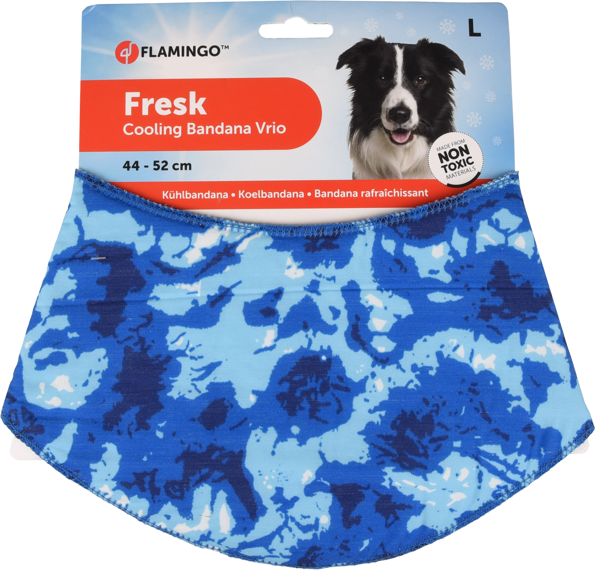 Flamingo Cooling bandana Vrio Blue