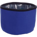 Drinking bowl Fresk Round Blue & Black & Transparent