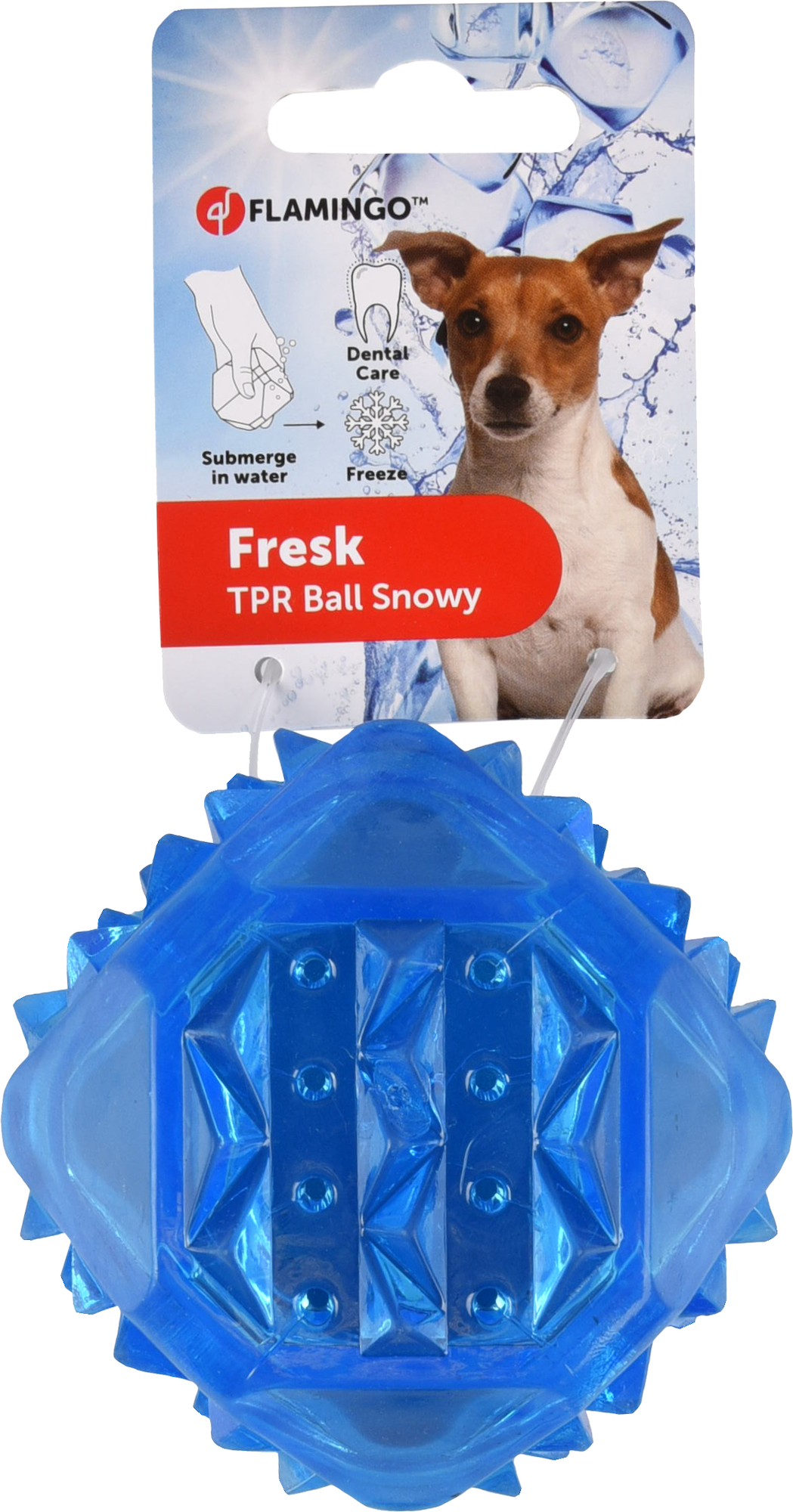 Flamingo Toy Snowy Ball Blue