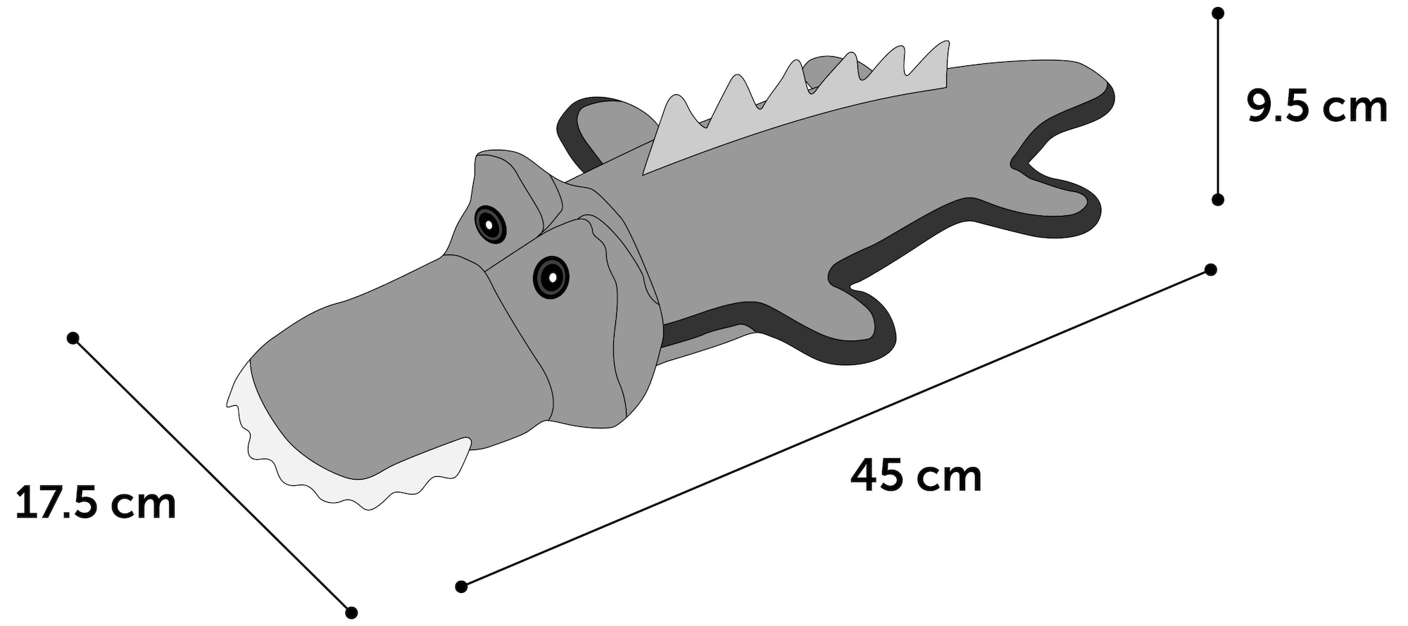 Flamingo Toy Strong Stuff Crocodile Khaki